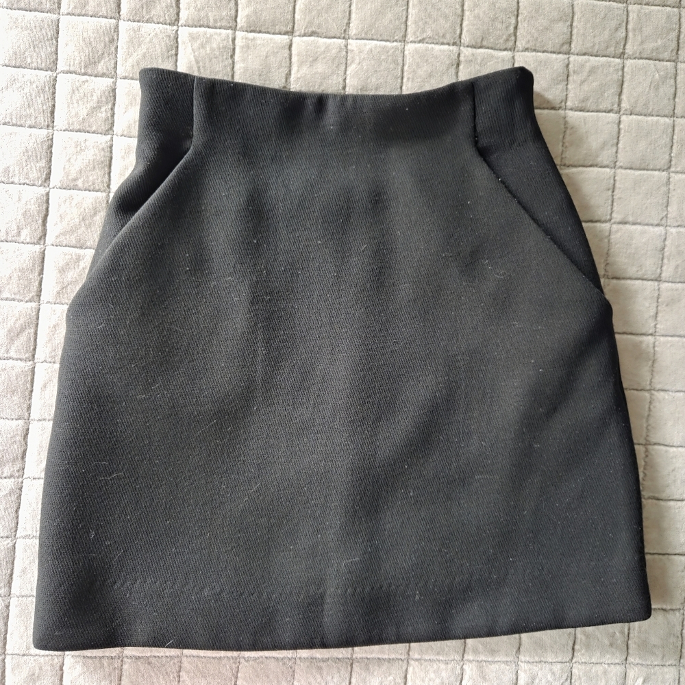 &Other Stories High Rise Mini Skirt Black Size 2